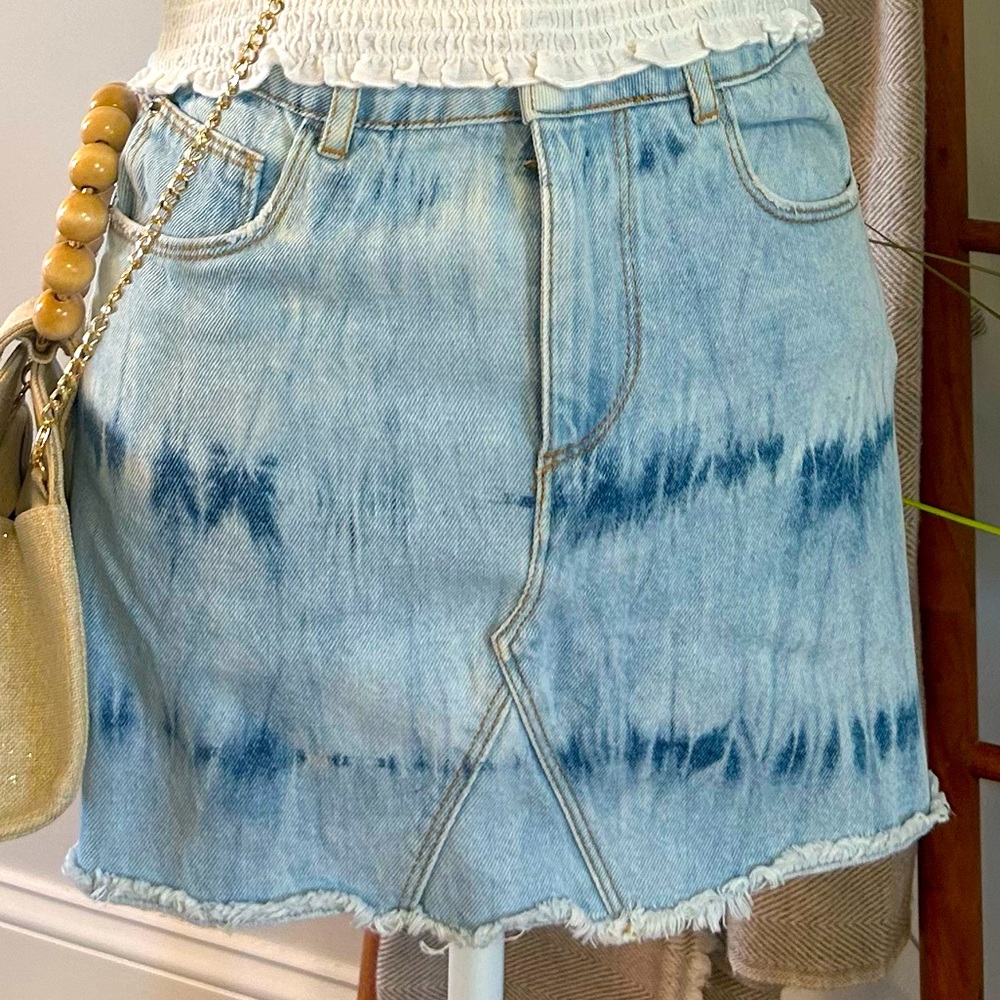 Bleach Tye Dye Denim skirt for girl (Zara Girls)